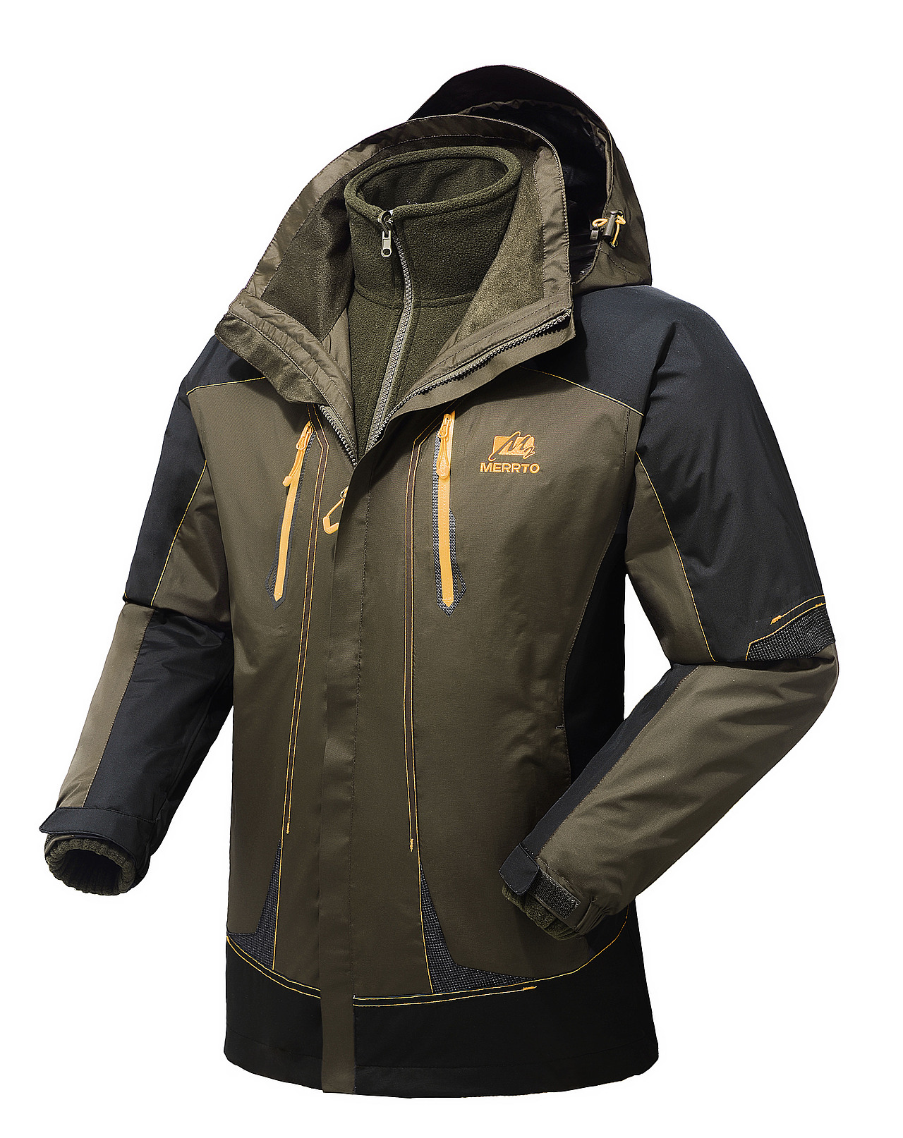 冲锋衣 服装 平铺 挂拍 静物拍摄 产品摄影 镂空立体图