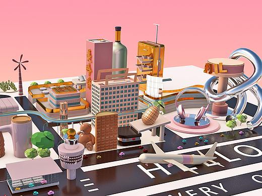 AE+C4D  动画和渲染