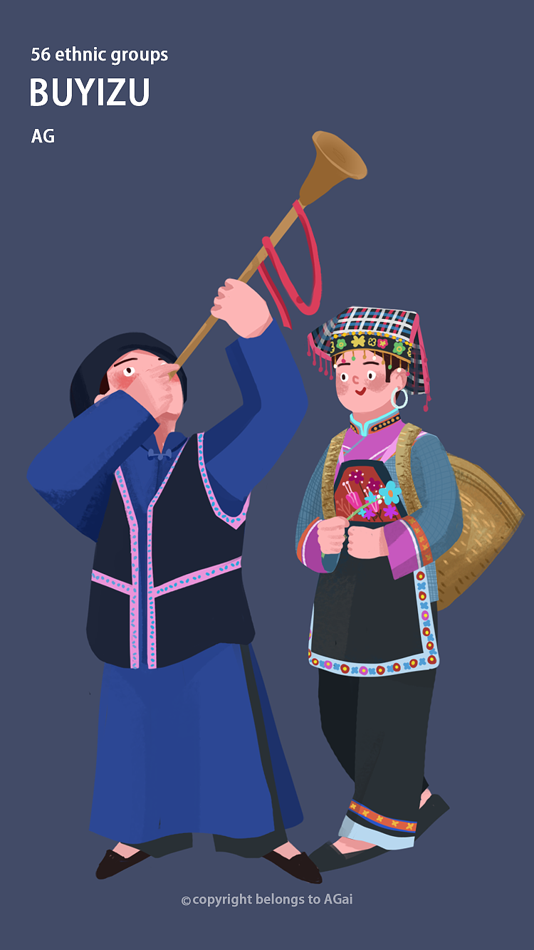 民族插画（三）（图ZMjAyOTQ3NTQ0） - 艺术插画 - 站酷设计师啊盖桑原创素材 - 站酷ZCOOL