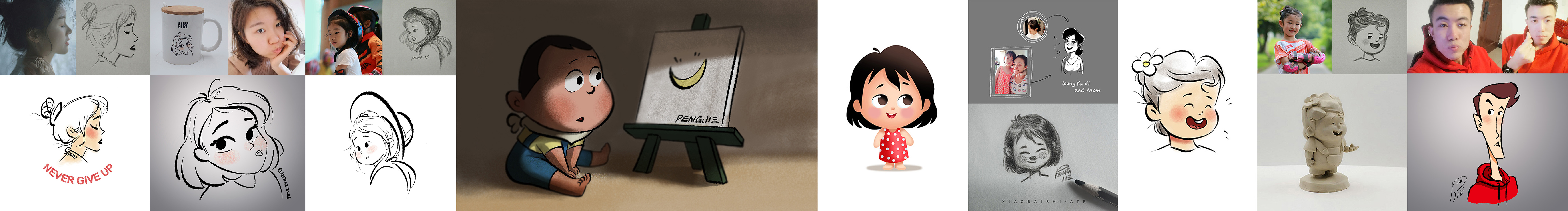 彭杰繪畫的個人主頁（封面預(yù)覽） - 主頁封面設(shè)置 - 站酷設(shè)計師彭杰繪畫原創(chuàng)素材 - 站酷ZCOOL