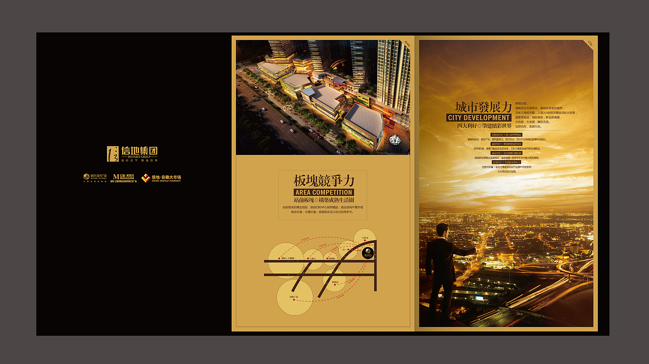 合肥信地城市广场销售折页(2010年作品)