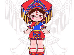 ip设计｜壮族小姑娘