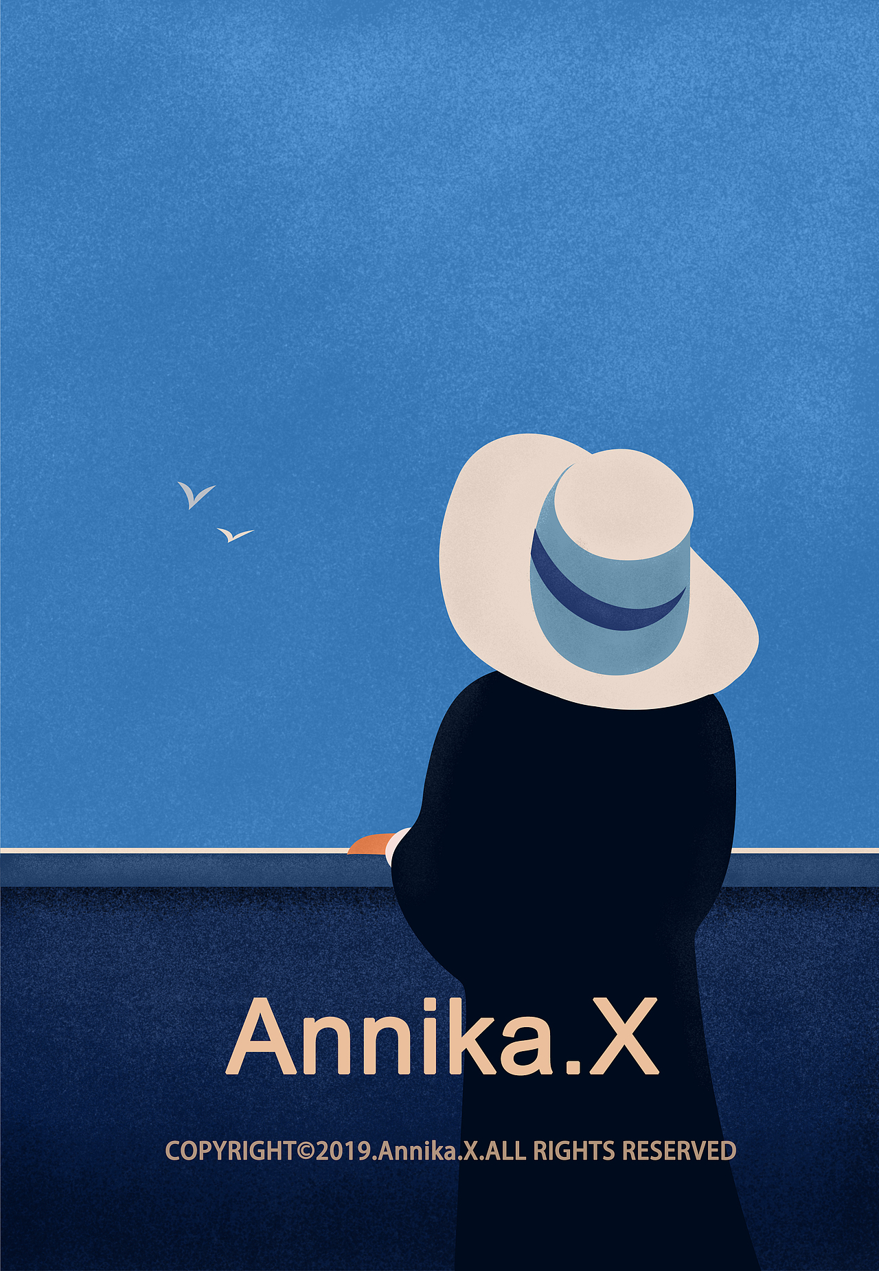 碧海晴天（临）（图ZMTQ3OTU0MTEy） - 商业插画 - 站酷设计师小海Annika原创素材 - 站酷ZCOOL