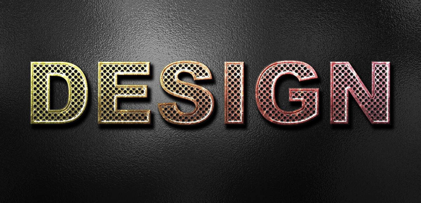 【练习】锈迹镂空文字