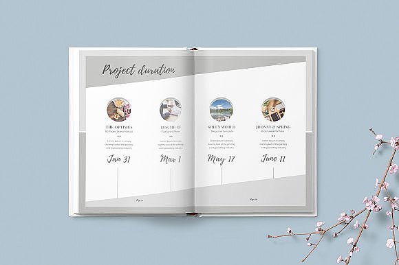 旅行写真画册模板