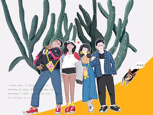 两个人+两个人+狗（个人主页-ZMzE2NDkzNzI=） - 创作习作 - 站酷设计师西红柿juju原创素材 - 站酷ZCOOL