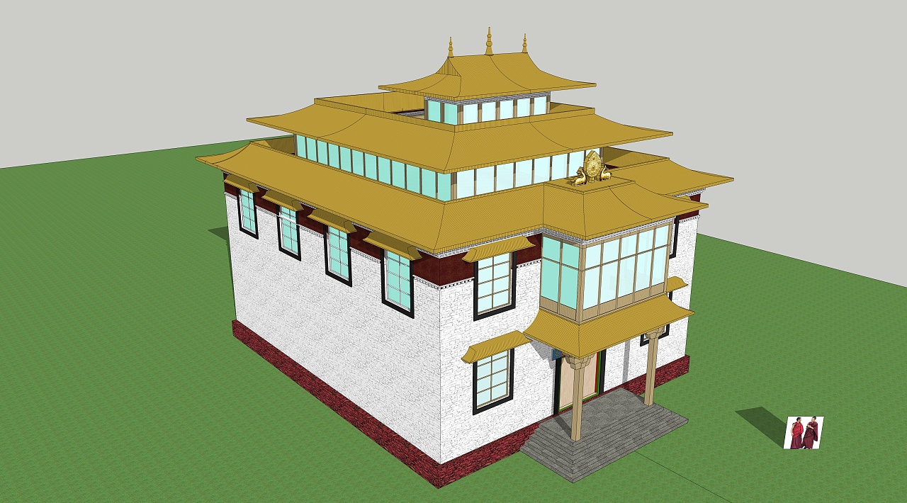 藏式建筑|三维|建筑/空间|冬躲西藏 - 原创作品 - 站酷 (zcool)