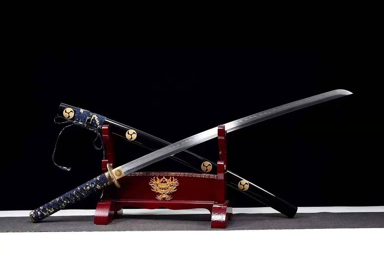 限量推广亮铜日系菊纹烧刃长打刀和风堂美术刀剑