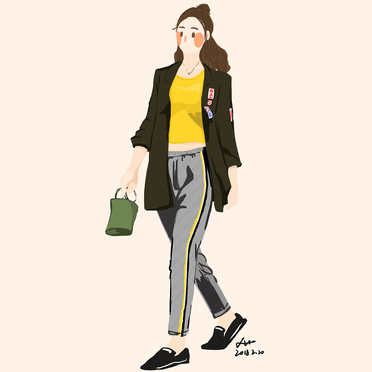 cool girls——二月插画合集