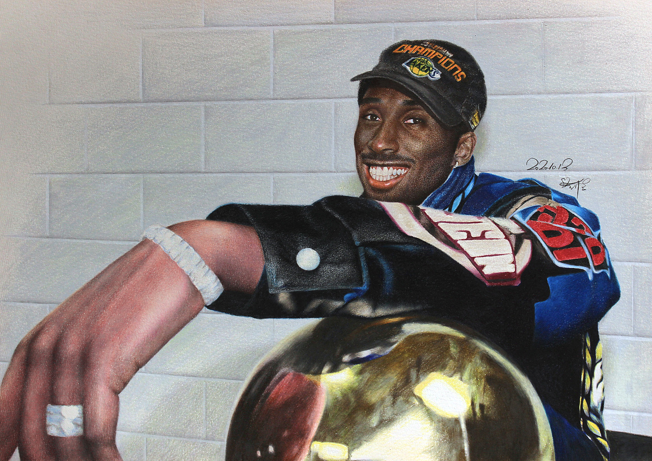 彩铅作品-科比·布莱恩特