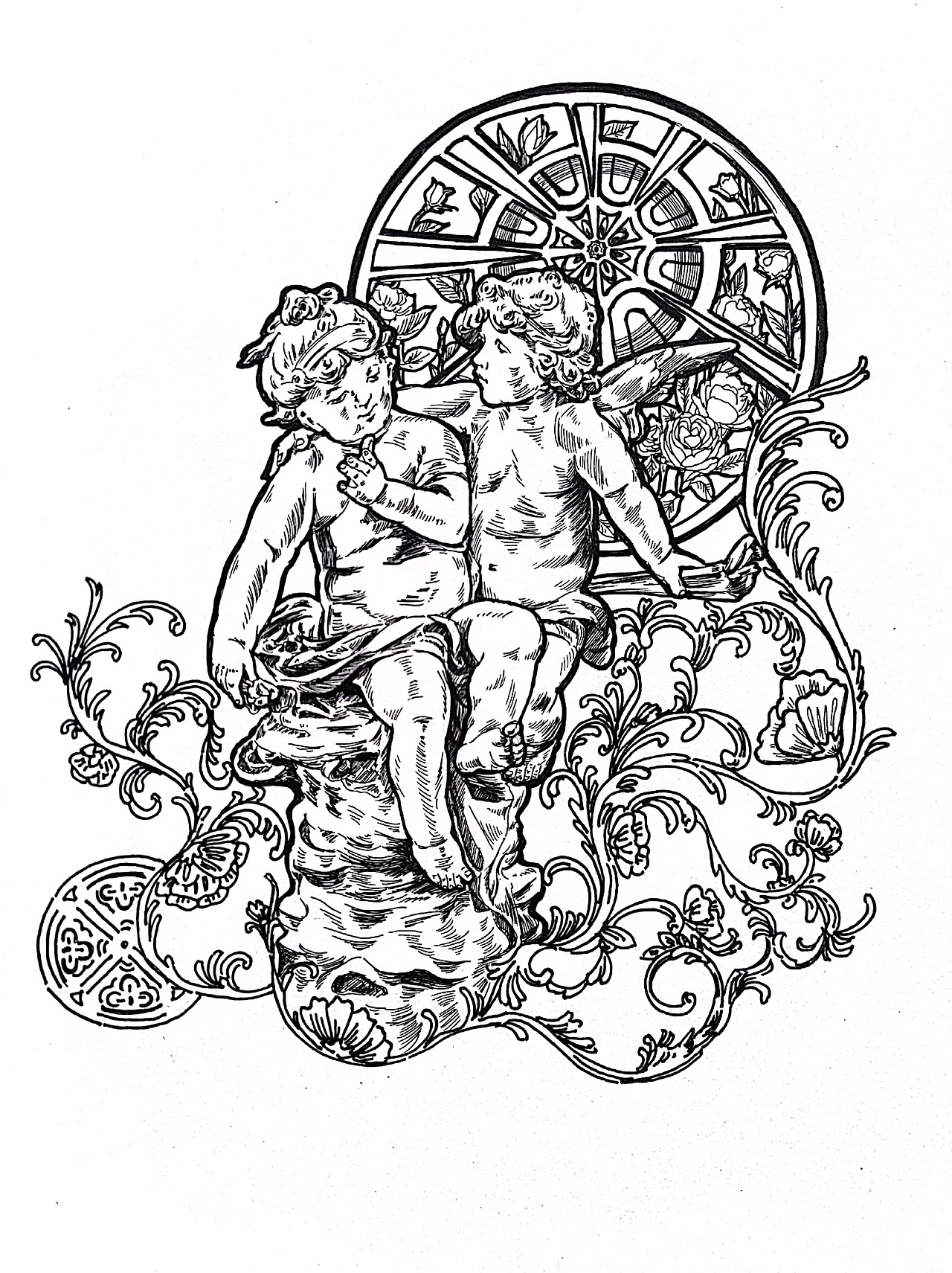 天使系列钢笔画（图ZMzE3NzcwMDAw） - 商业插画 - 站酷设计师苏苏的速写日记原创素材 - 站酷ZCOOL