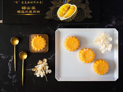 食物摄影 | 榴莲冰皮月饼