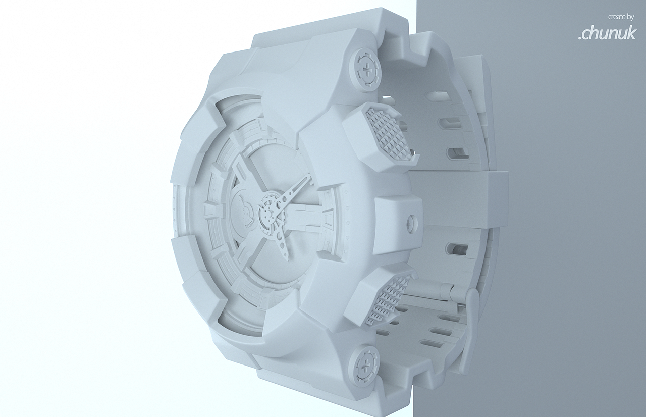 G-shock 白模