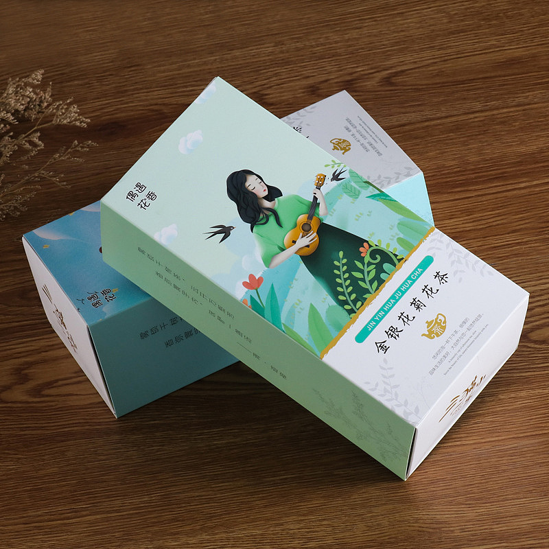 茶叶清新包装白卡设计打样（图ZMTg3NjI2NTU2） - 包装 - 站酷设计师葱派原创素材 - 站酷ZCOOL