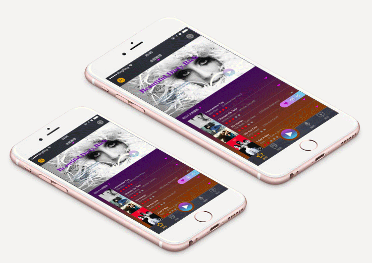 一款音乐App（图ZNDY3MDk0MDA=） - APP界面 - 站酷设计师hananzz原创素材 - 站酷ZCOOL