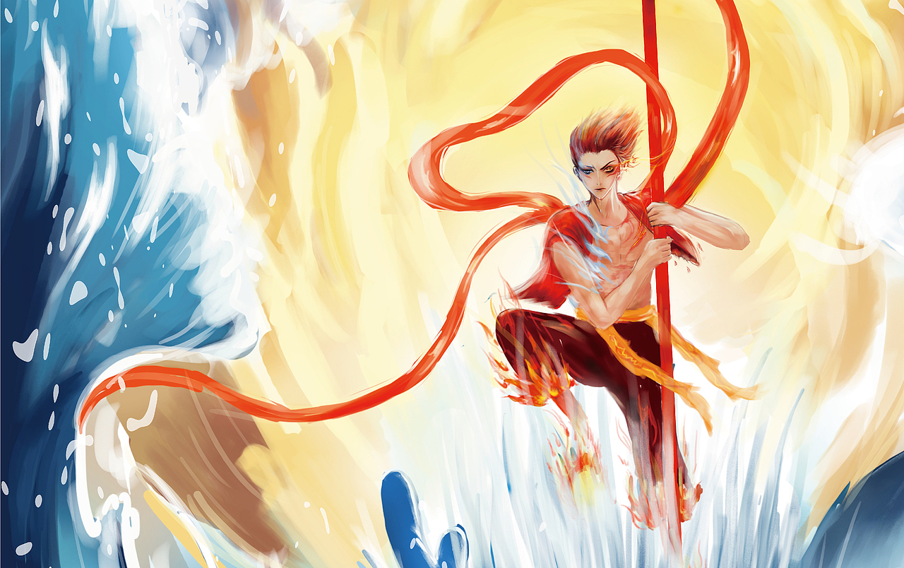 《哪吒之魔童降世》手绘海报