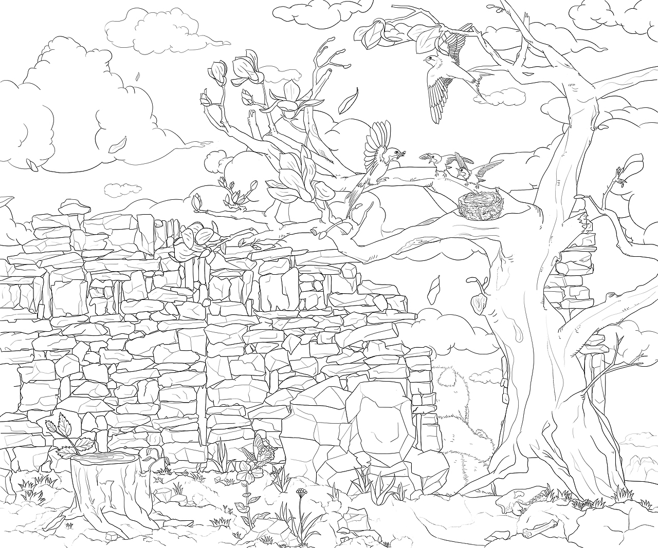 原创插画:山的那边是什么?