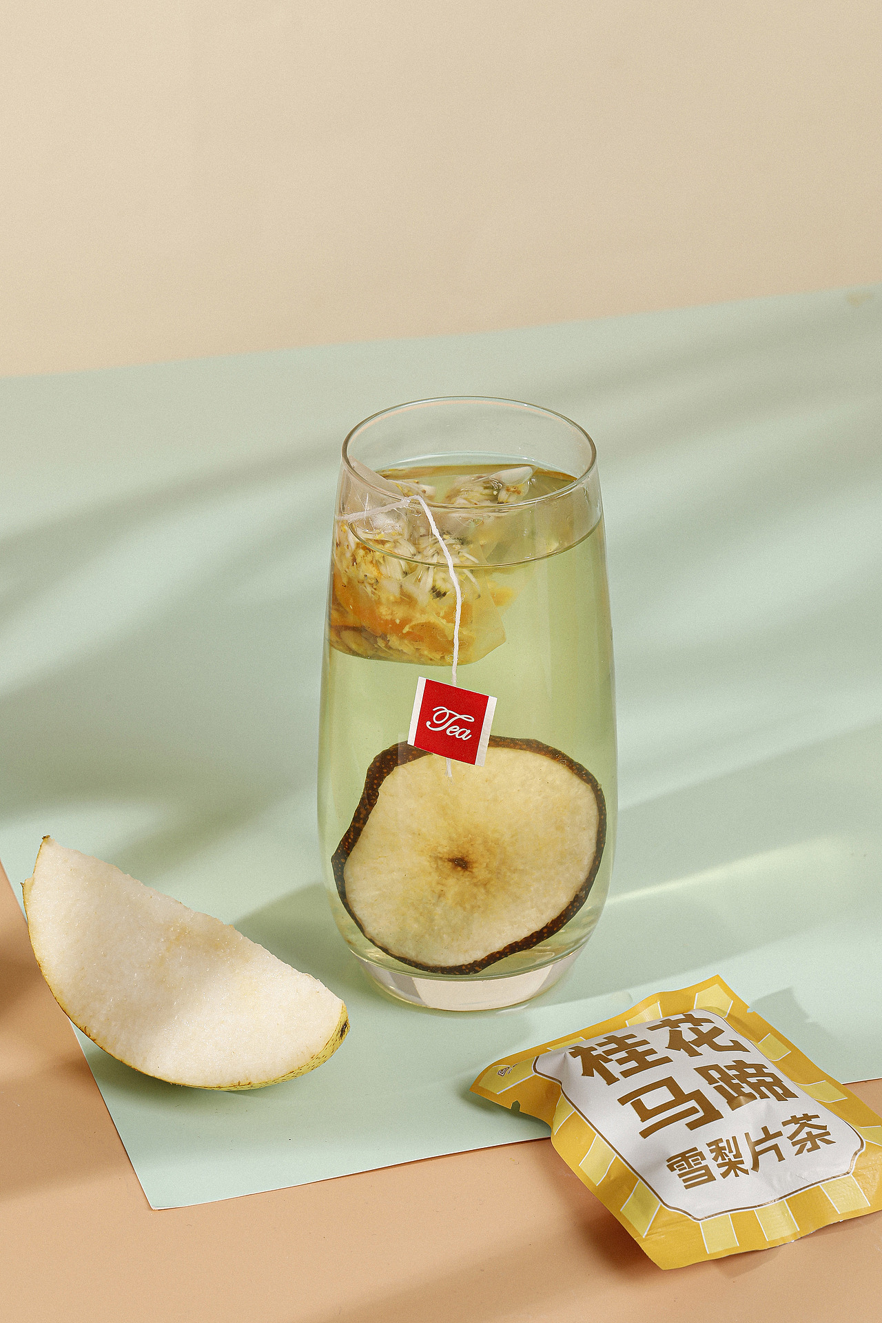 桂花马蹄雪梨片茶