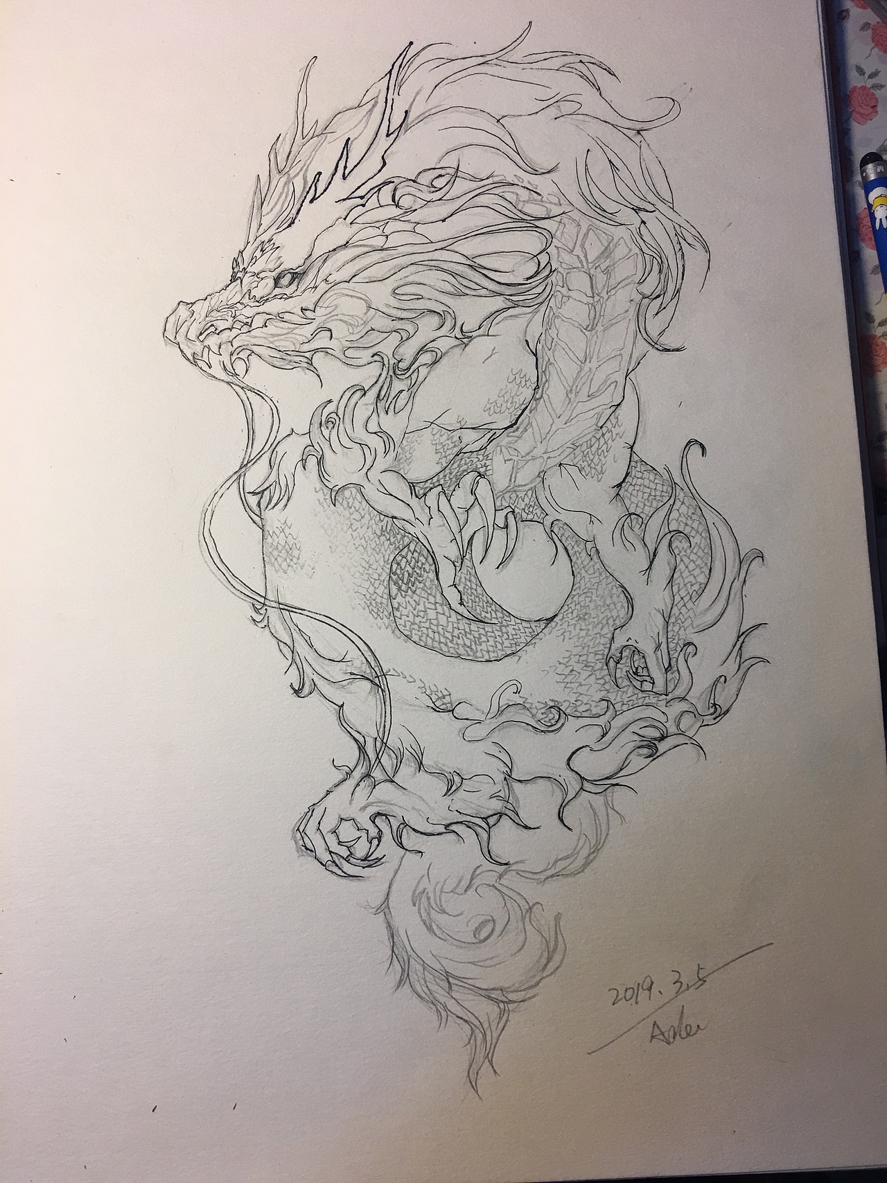 2019年2月最后一天 终于拿起画笔