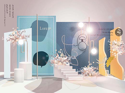 婚礼手绘 | 后现代主义婚礼场景