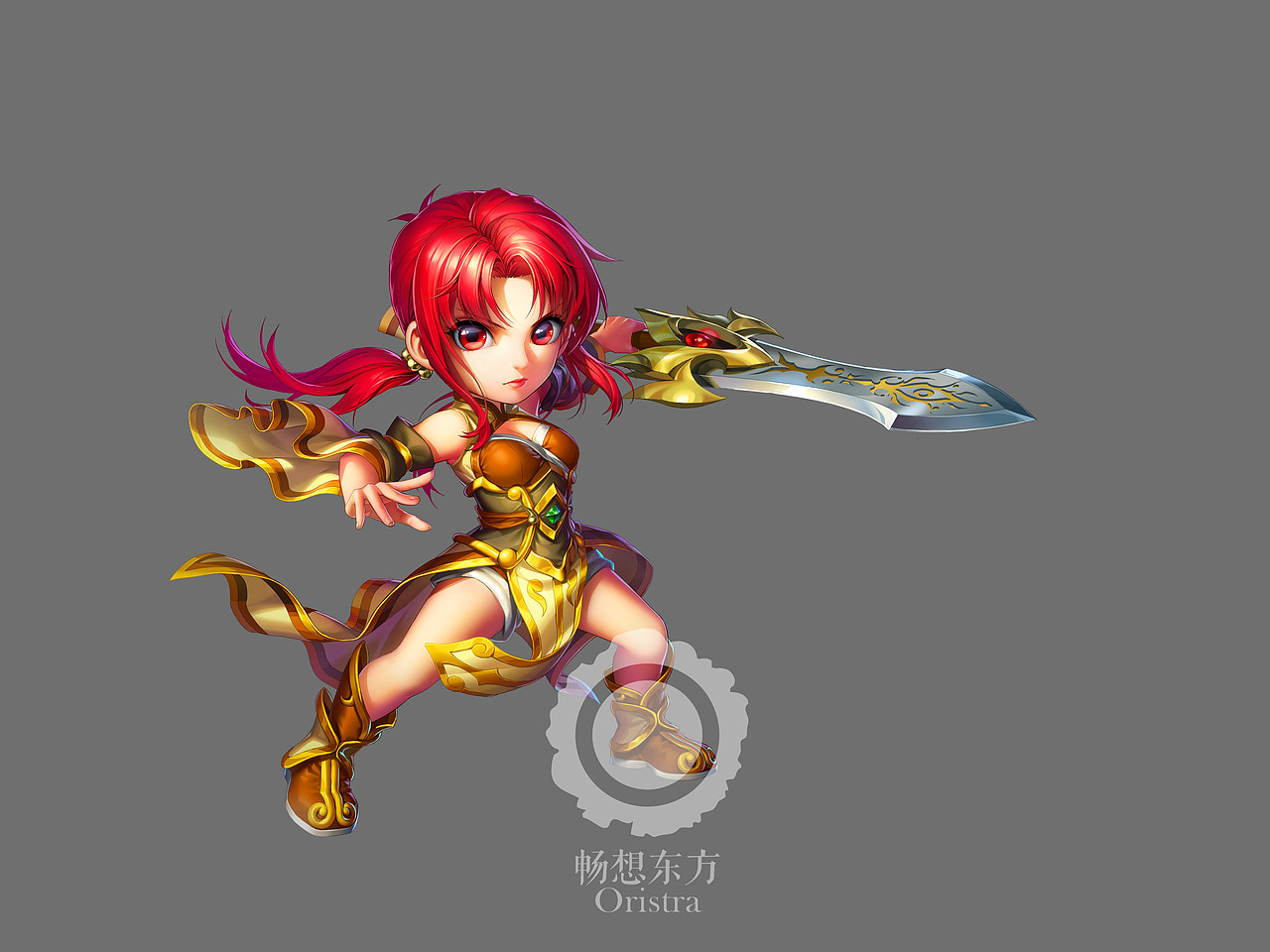 职业人设原画 剑士女