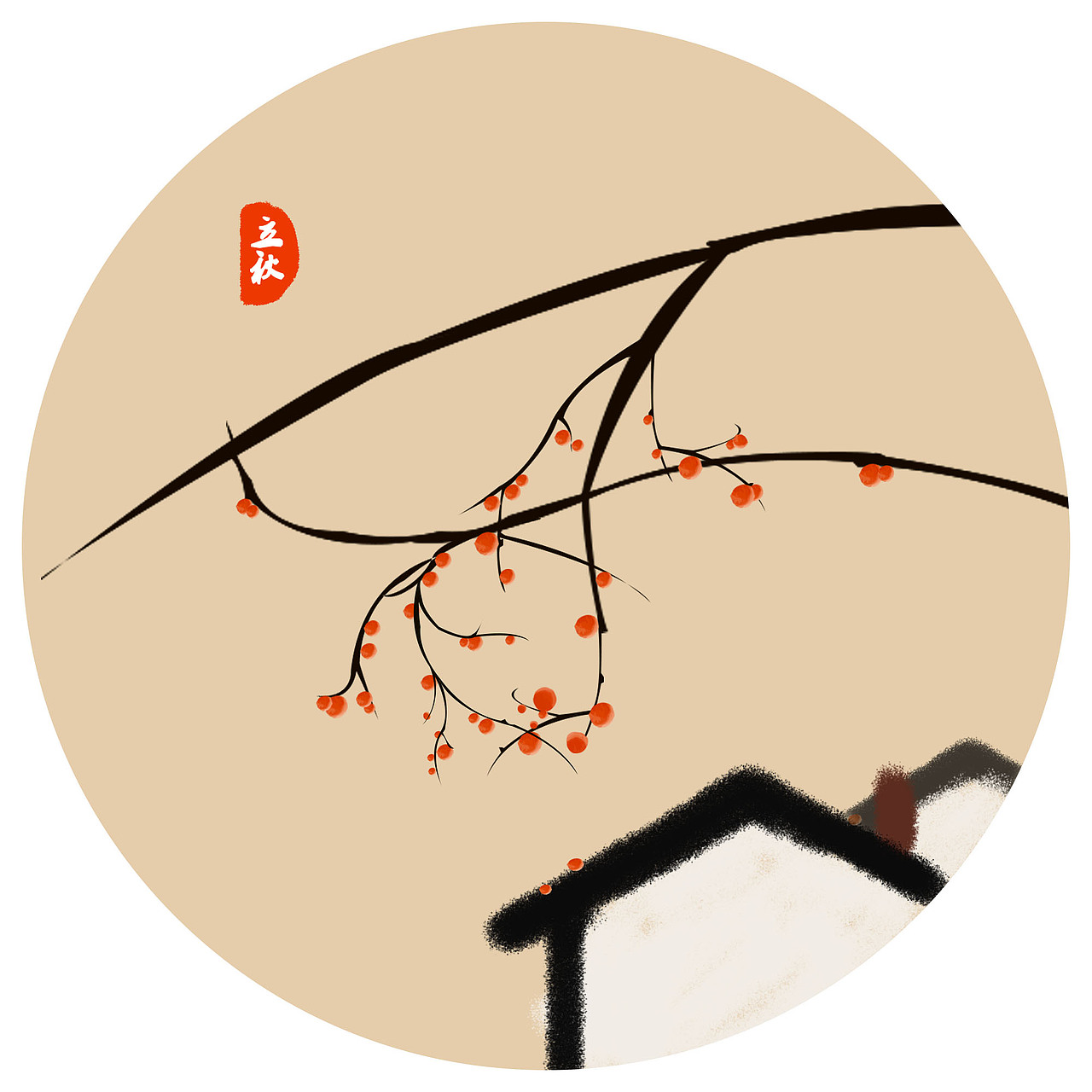 24节气插画 平面 背景（图ZMTYzMzY2NjUy） - 艺术插画 - 站酷设计师杨旭mao原创素材 - 站酷ZCOOL
