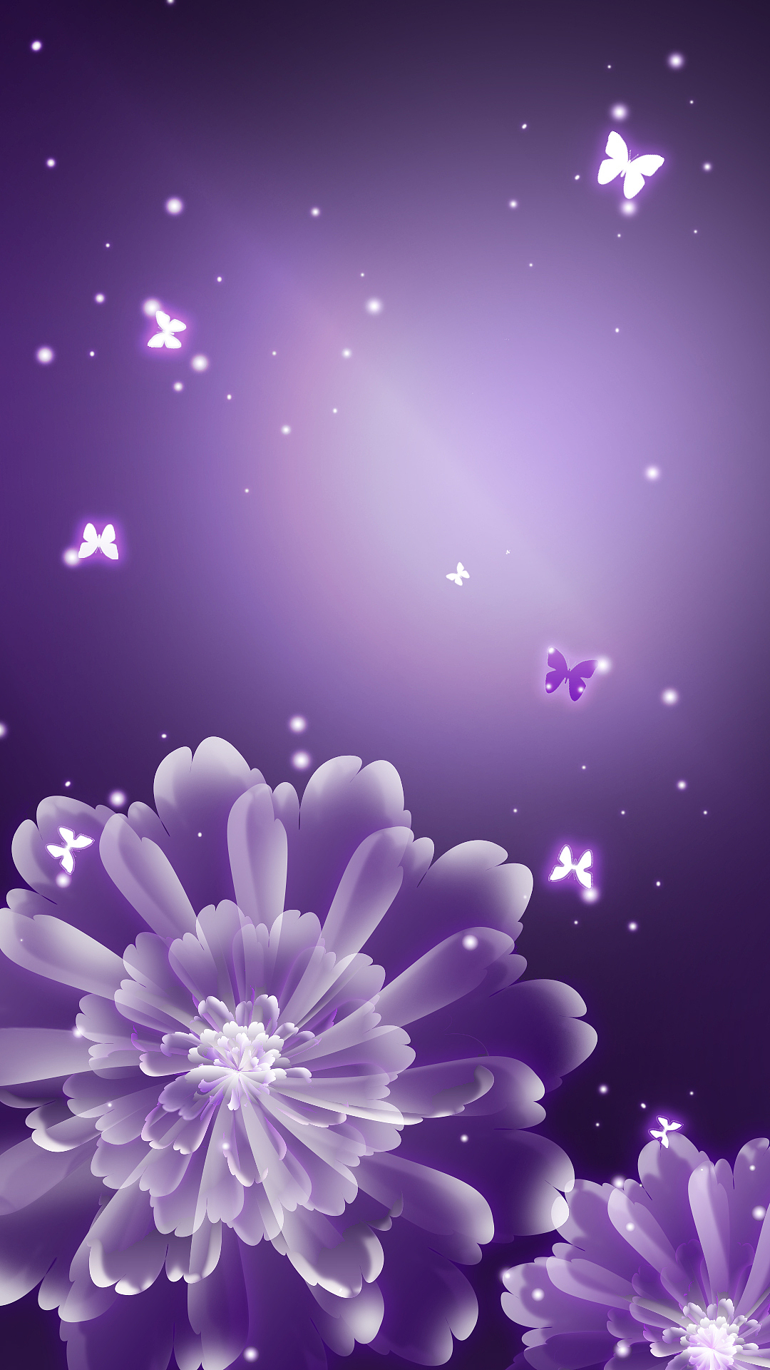 而得到的,看到那朵花后,我的想法是根据它而绘制一朵更漂亮的紫色的花