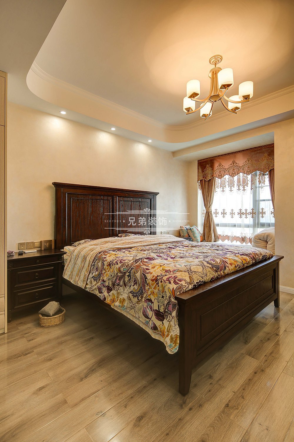 保利港湾国际全套装修设计|保利港湾国际美式装修案例