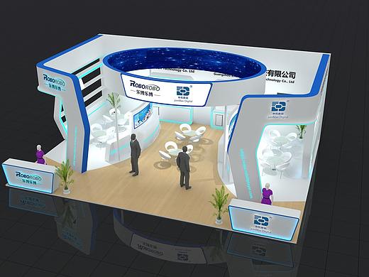 数码展会效果图 展台效果图 展位效果图 3D展览设计
