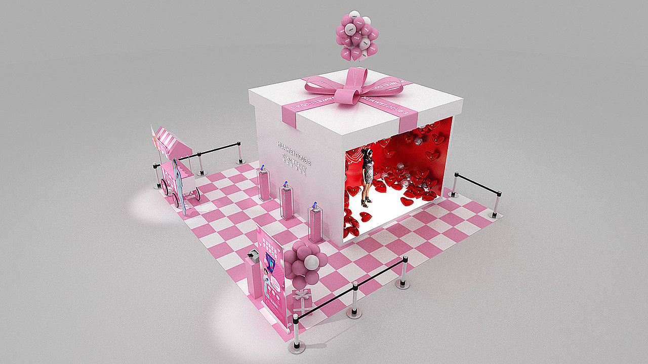 HUAWEI novagirl 年中潮玩路演（图ZMTM2NzI3OTg0） - 其他三维 - 站酷设计师dolath原创素材 - 站酷ZCOOL