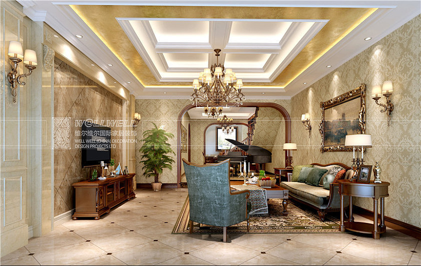 中安翡翠湖 面积 300m2 风格 欧式