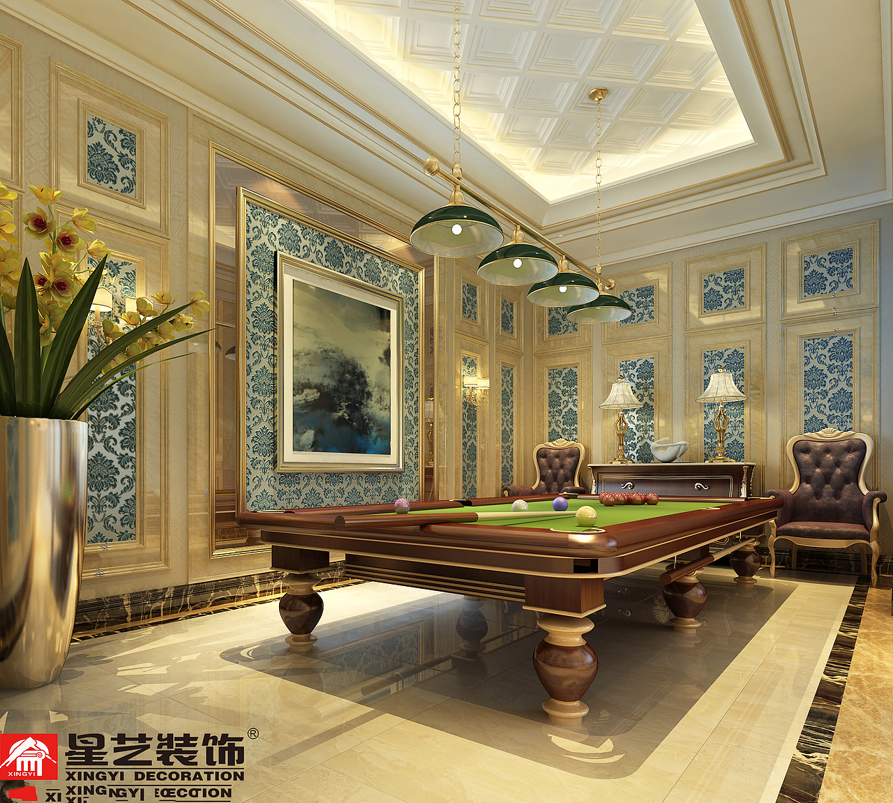 贵阳保利公园500平独栋别墅欧式风格装修设计！（图ZMTE2ODYxNDM2） - 家装设计 - 站酷设计师贵阳装修公司排名原创素材 - 站酷ZCOOL