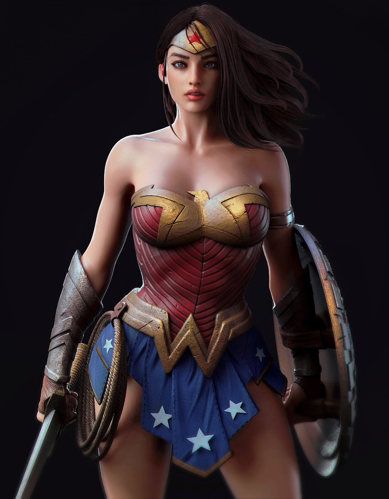 3d建模 wonder women