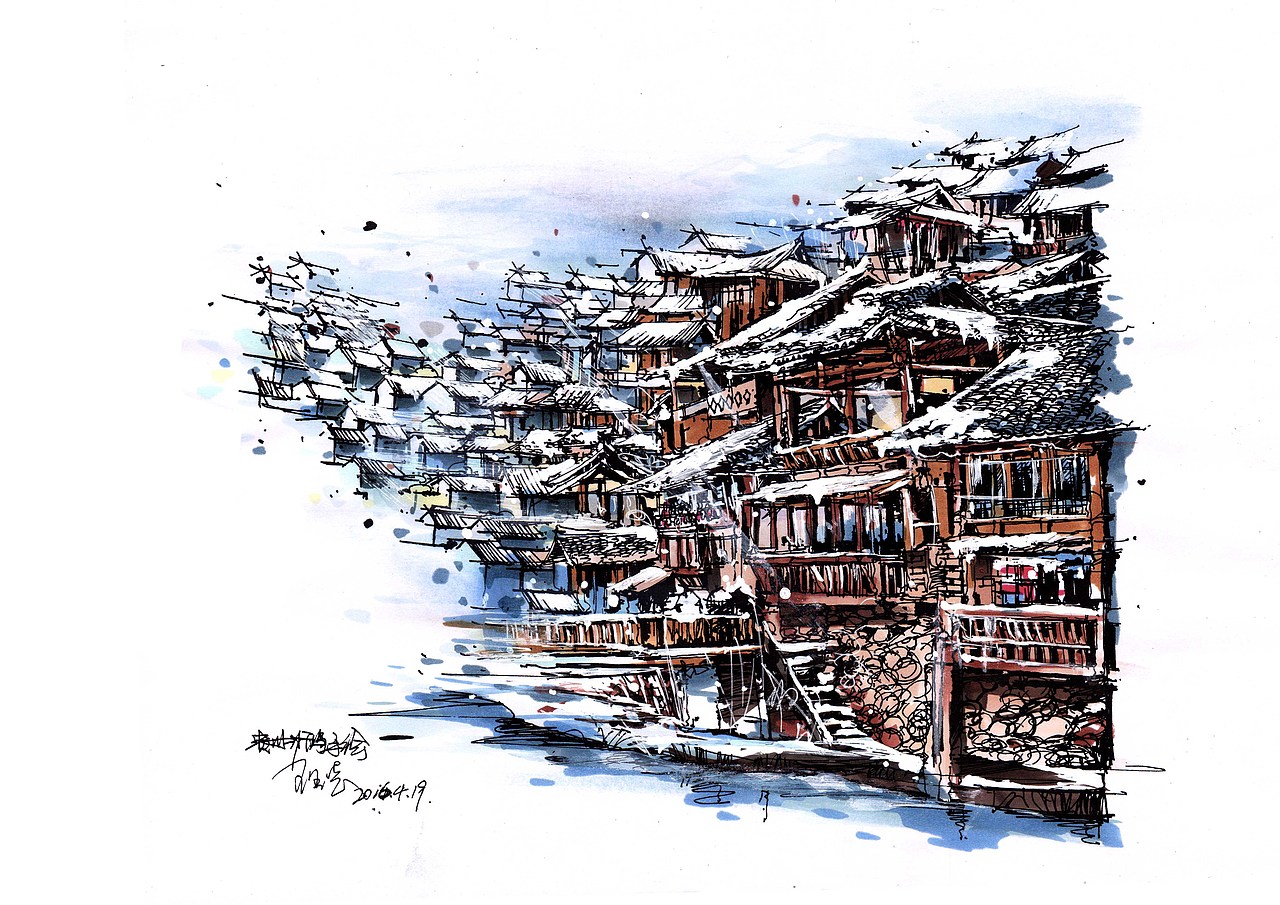 贵州千人设计手绘导师——王玉志 手绘作品欣赏!