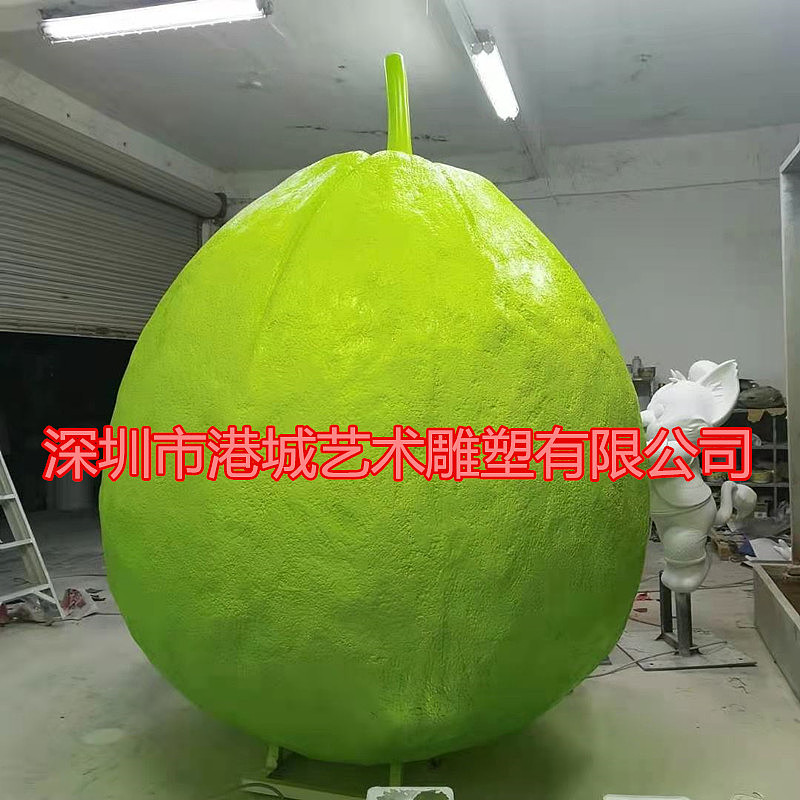 广西种植基地特产形象玻璃钢芭乐番石榴雕塑定制哪家好