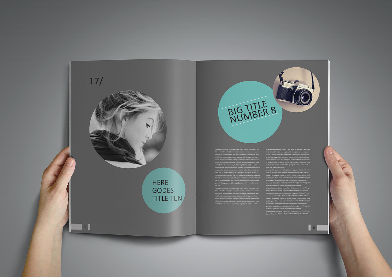 时尚杂志画册排版