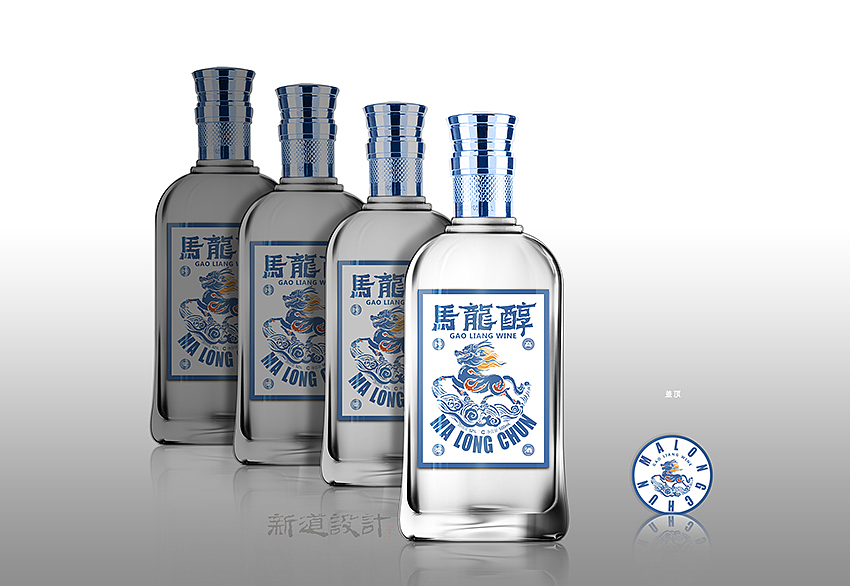马龙醇白酒包装设计 新道设计天则创意 龙马精神包装（图ZMjExNDQ5NTU2） - 包装 - 站酷设计师新道设计原创素材 - 站酷ZCOOL