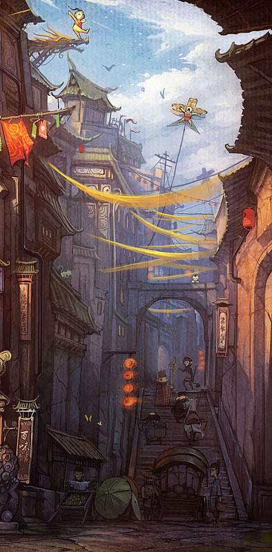 出云志-青阳上河(图ZMTc3NjUxMg==) - 概念设定 - 站酷设计师TRYLEA原创素材 - 站酷ZCOOL