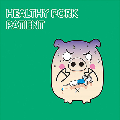 一只猪的卡通形象设计