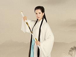 神雕侠侣 小龙女李若彤工笔画