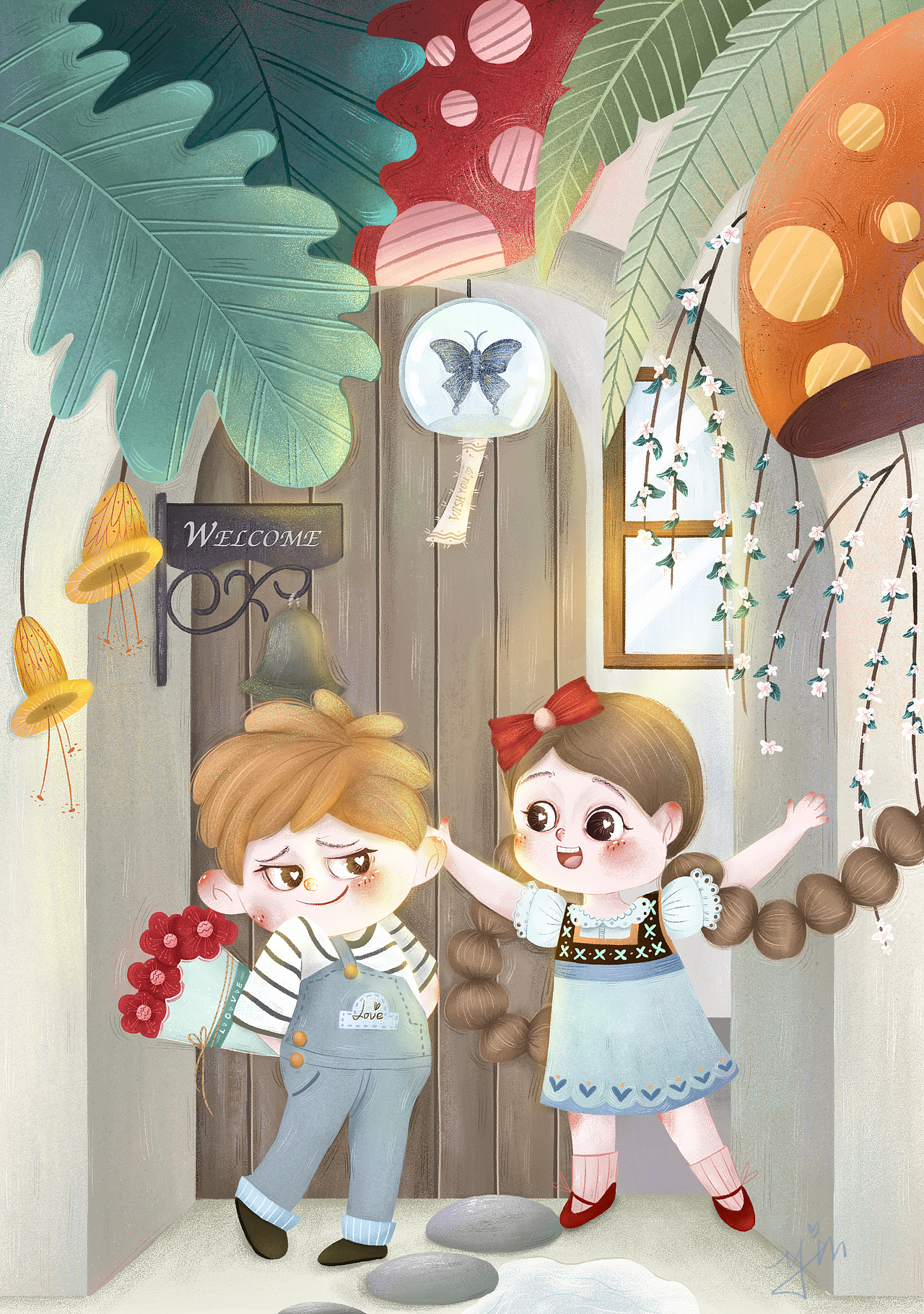 【插畫原創(chuàng)練習】趕在七夕（圖ZMjIyMjc0NjUy） - 兒童插畫 - 站酷設(shè)計師Christinayhx原創(chuàng)素材 - 站酷ZCOOL