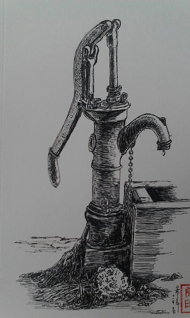 记忆中的压水井|插画|商业插画|沧海一粟bola - 原创作品 - 站酷