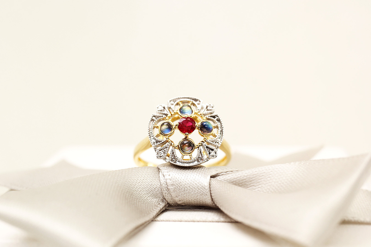 珠宝摄影 红宝石 鸽血石