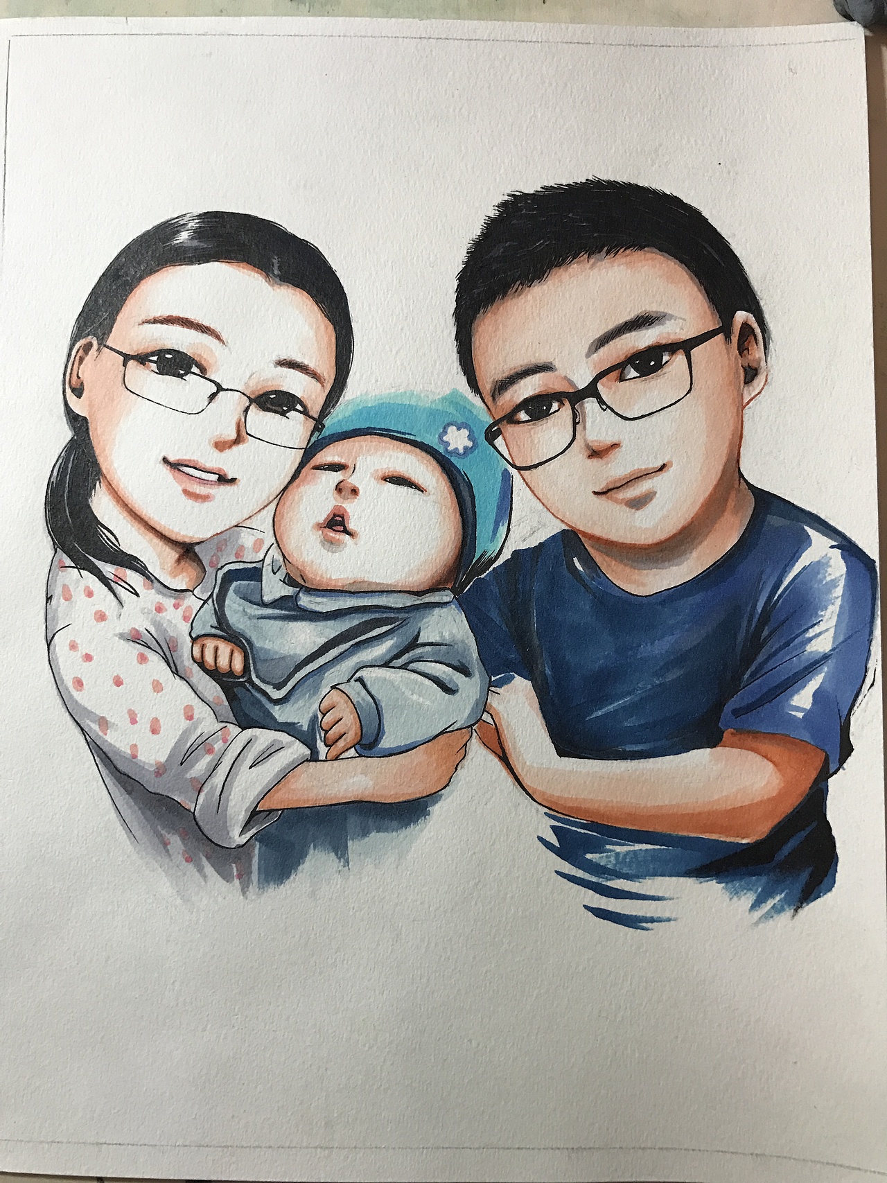 一组马克笔+水彩的小创作