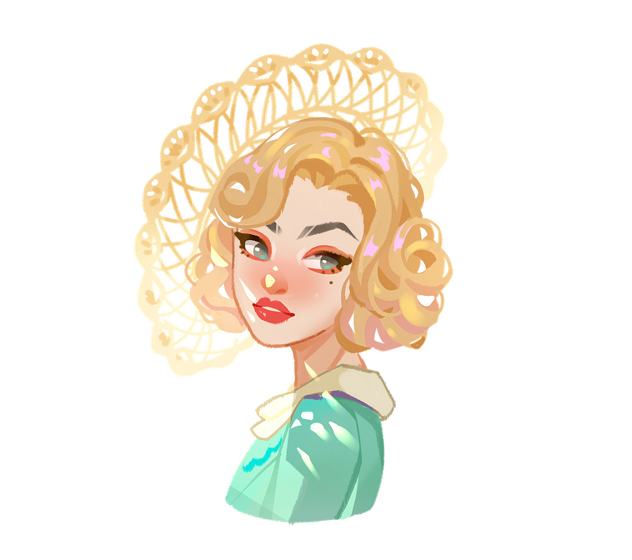 学生作品分享,一组很棒的欧美风小头像