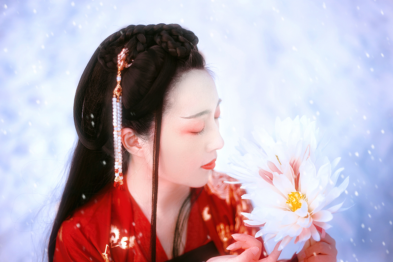 红梅白雪知（图ZMTQyODU4ODYw） - 人像摄影 - 站酷设计师时夕要加油原创素材 - 站酷ZCOOL