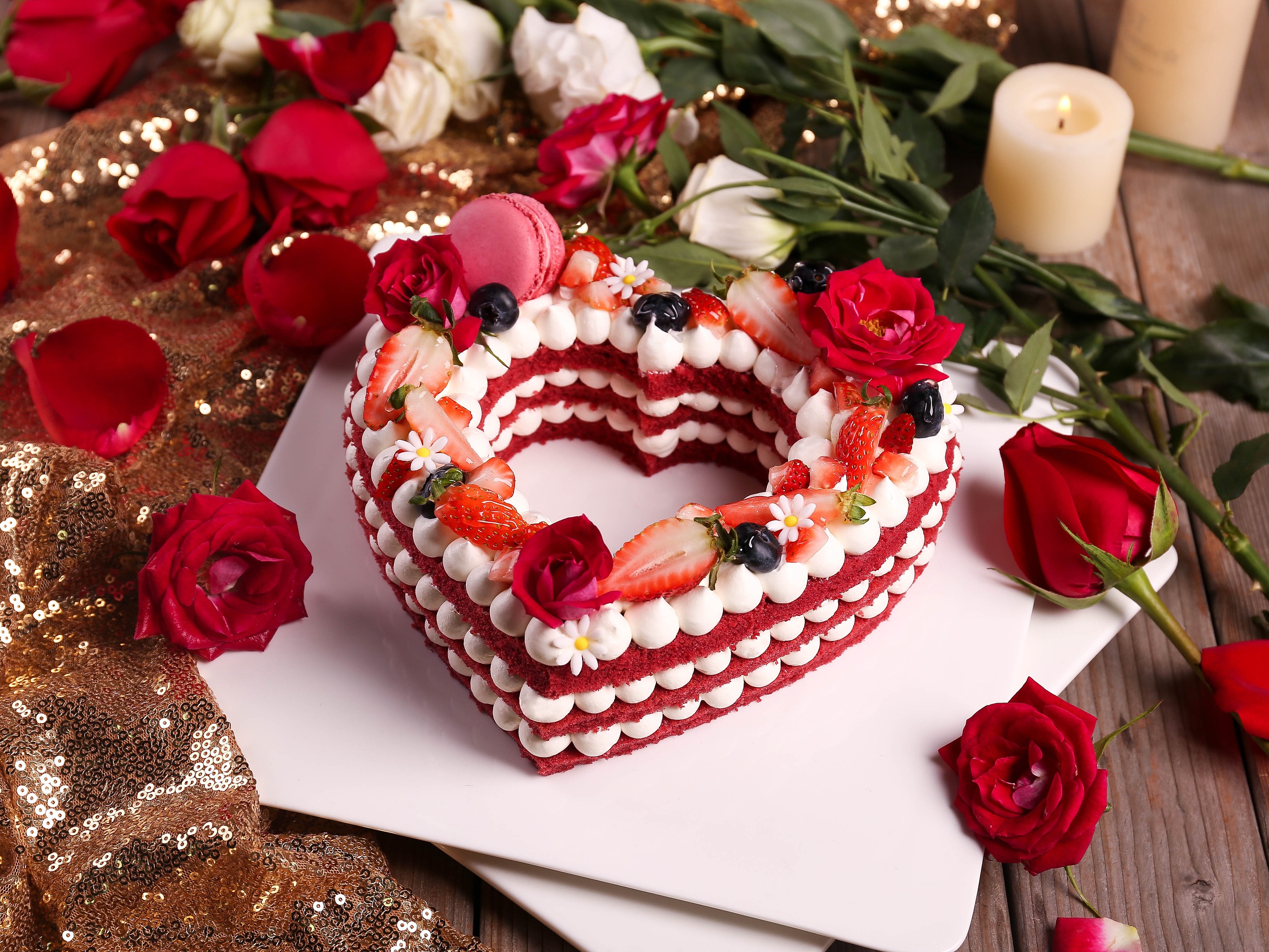唯美心形甜品蛋糕素材图片下载-素材编号02587204-素材天下图库