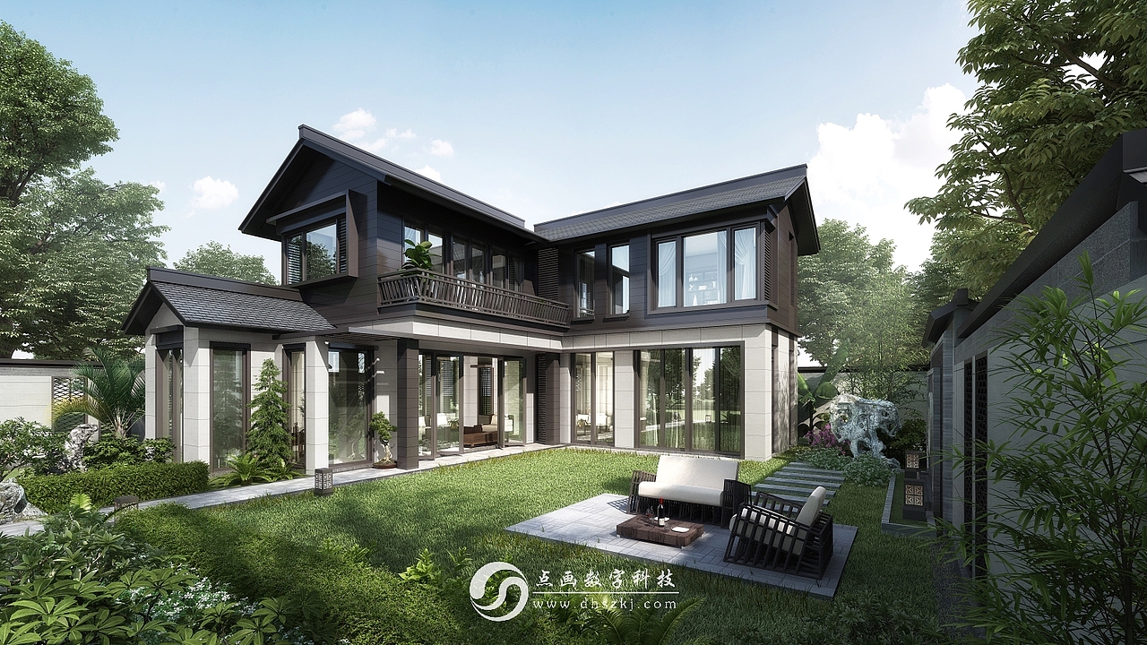 中式风格效果图（图ZMTg2OTM4MDAw） - 建筑/空间 - 站酷设计师点画数字原创素材 - 站酷ZCOOL