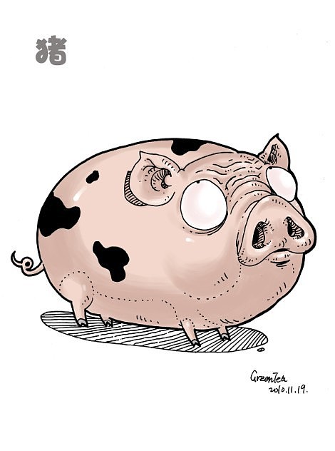 原创白眼向天系列十二生肖&nbsp;&nbsp;