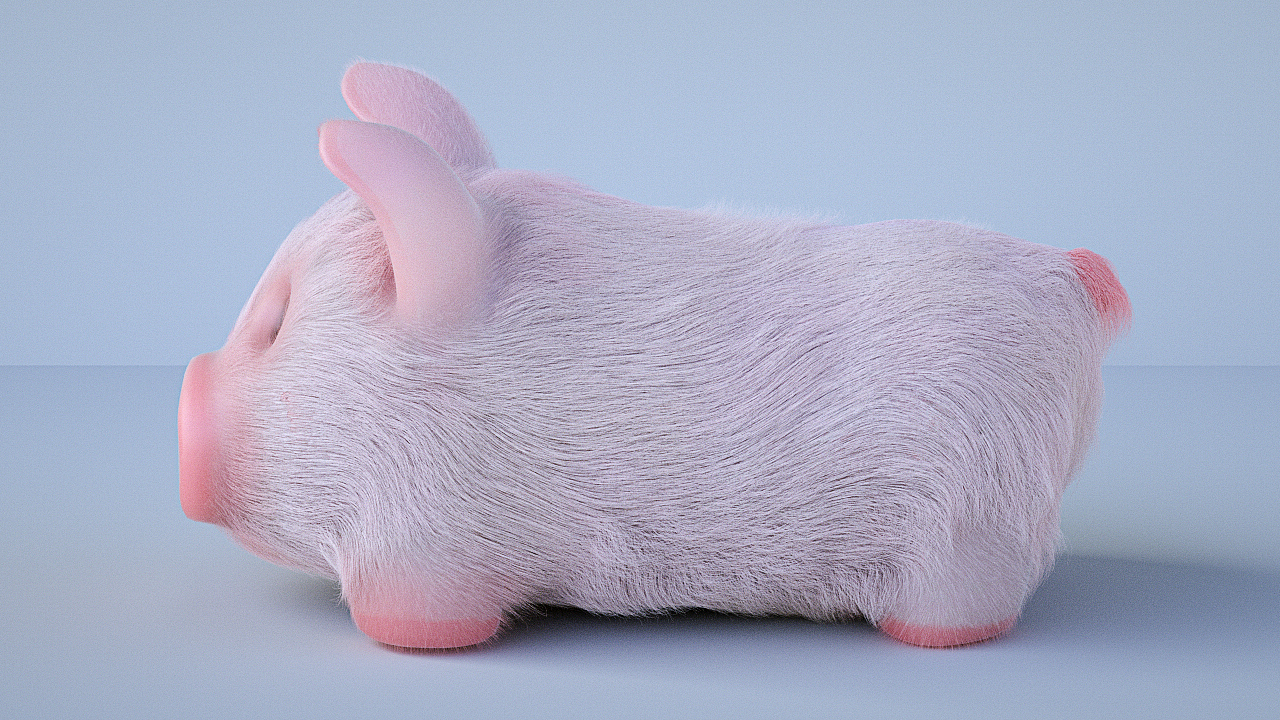 卡通毛發(fā)小豬角色制作（圖ZMTU5ODI0MDA0） - 人物/生物 - 站酷設(shè)計(jì)師Ralph_liu原創(chuàng)素材 - 站酷ZCOOL